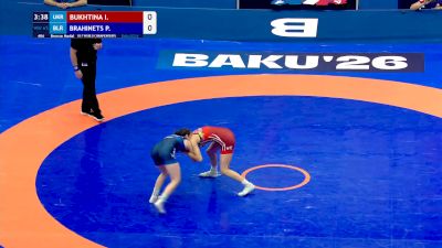65 kg Final 3-5 - Iryna Bukhtina, Ukraine vs Palina Brahinets, Belarus