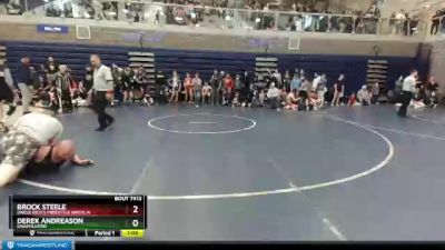 170 lbs Quarterfinal - Brock Steele, Uncle Rico`s Freestyle Wrstl`n vs Derek Andreason, Unaffiliated