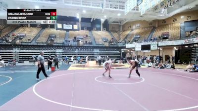 165 lbs 3rd Place Match - William Alvarado, Colorado Mesa vs Corbin Reisz, Nebraska-Kearney