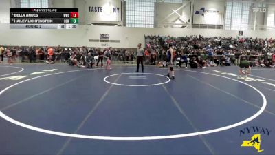 145 lbs Round 2 - Hailey Lichtenstein, Bear Cave Wrestling vs Bella Andes, WRCL Wrestling Club