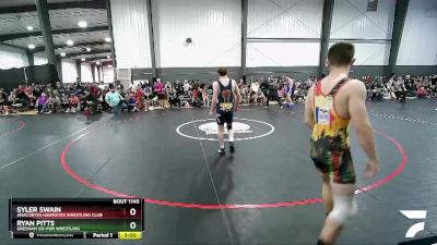 145 lbs Cons. Round 2 - Syler Swain, Anacortes Hawkeyes Wrestling Club vs Ryan Pitts, Gresham GO-FOR Wrestling