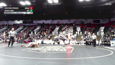 144 lbs Finals (8 Team) - Wyatt Lees, Detroit Catholic Central vs Braydon Tougas, Hartland