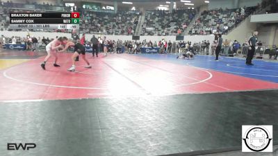 101 lbs Consi Of 8 #2 - Braxton Baker, Ponca City Wrestling vs Sammy Cox, Watonga Youth Wrestling