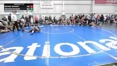76 lbs Semifinal - Michael Anthony, Pursuit-Yth vs Grayson Maynard, Ground Zero MMA-YTH