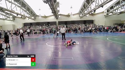 56-B lbs Quarterfinal - Lucas Krause, Fair Lawn vs Zakharii Paseniuk, .