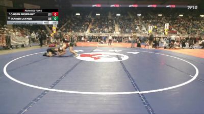 4A-138 lbs Cons. Round 2 - Tanner Layher, Sheridan vs Caisen Miserany, Star Valley