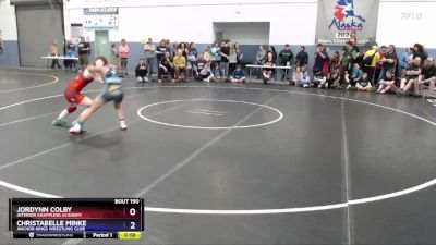 112 lbs Semifinal - Jordynn Colby, Interior Grappling Academy vs Christabelle Minke, Anchor Kings Wrestling Club