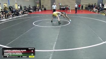 125 lbs Round 7: 3:00pm Sat. - Landon Cardenas-Sumera, South Anchorage High School vs Quenten Halverson, Student Wrestling Development Program