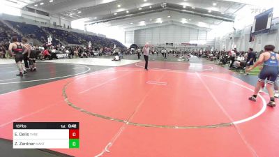 137 lbs 2nd Place - Elias Delis, Threshold WC vs Zayden Zentner, Mantanona TC