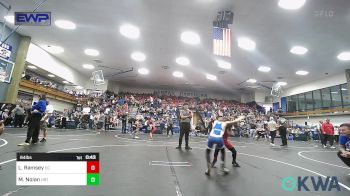 64 lbs Final - Lamario Ramsey, Del City Little League vs Mason Nolan, HBT Grapplers