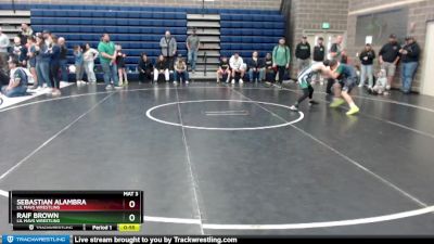 90 lbs Cons. Round 3 - Raif Brown, Lil Mavs Wrestling vs Sebastian Alambra, Lil Mavs Wrestling