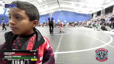 52 lbs Cons. Semi - Zach Rubio, Tonganoxie vs Watson Martinez, Clearwater