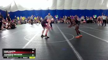 150 lbs Round 2 (8 Team) - Dominique Brandon, Alpha Elite vs Duke Martin, Death Squad