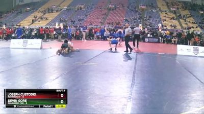 125 lbs Quarterfinals (8 Team) - Devin Gore, Concordia (WI) vs Joseph Custodio, Marymount