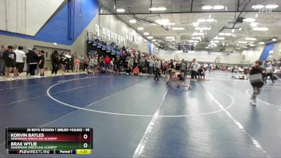 96 lbs Semifinal - Korvin Bayles, Sanderson Wrestling Academy vs Brax Wylie, Sanderson Wrestling Academy