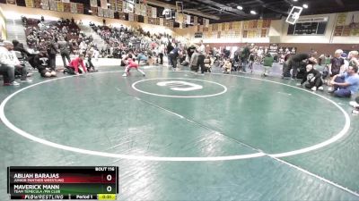 62 lbs Round 2 - Abijah Barajas, Junior Panther Wrestling vs Maverick Mann, Team Temecula /Pin Club