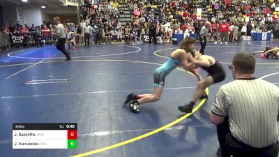 84 lbs Round Of 32 - Jaxon Ratcliffe, Upper Dauphin vs Jake Hanuscak, Scrapyard