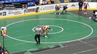 172 lbs Quarterfinal - Cole Walker, Central Bucks South vs Jaxson Felmey, Mifflinburg