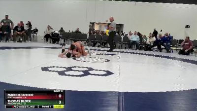 112 lbs Round 4 (6 Team) - Thomas Block, Missouri Gold vs Maddox Snyder, Fort Hammers