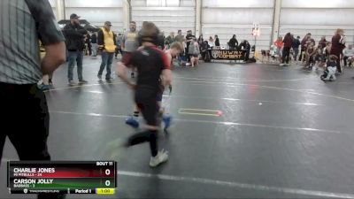 80 lbs Round 4 (6 Team) - Charlie Jones, Mi Pitbulls vs Carson Jolly, BadBass