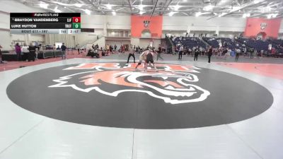 197 lbs Quarterfinal - Braydon Vandenberg, St. John Fisher vs Luke Hutton, Trinity (CT)