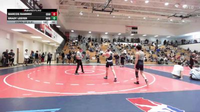 120 lbs Consi Of 8 #1 - Marcos Ramirez, Coahulla Creek High School Wrestling vs Brady Lester, Rockmart Takedown Club