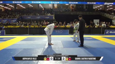 Aidyn Baylee Velez vs Gabriel Castro D'Agostino 2026 Pan Kids Jiu-Jitsu IBJJF Championship