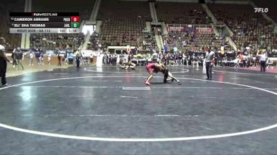 6A 113 lbs Champ. Round 2 - Cameron Abrams, Park Crossing High School vs Eli` Sha Thomas, Jackson-Olin HS