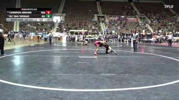 6A 113 lbs Champ. Round 2 - Cameron Abrams, Park Crossing High School vs Eli` Sha Thomas, Jackson-Olin HS