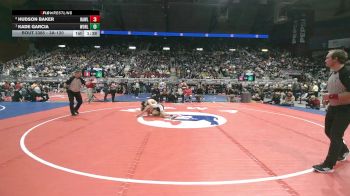 3A-120 lbs 1st Place Match - Kade Garcia, Worland vs Hudson Baker, Rawlins