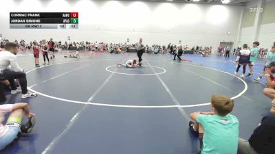 56 lbs Rr Rnd 2 - CorMac Frank, All American Wrestling Club Blue - EL vs Jordan Simone, Apache - EL