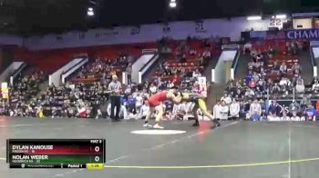 135 lbs Quarterfinals (8 Team) - Nolan Weber, Goodrich HS vs Dylan Kanouse, Mason HS