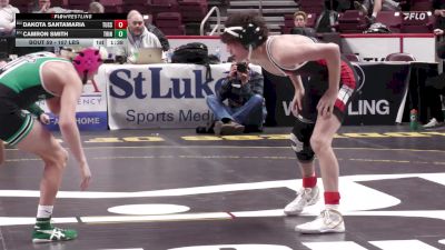 107 lbs First Round - Dakota Santamaria, Tussey Mountain vs Camron Smith, Trinity*