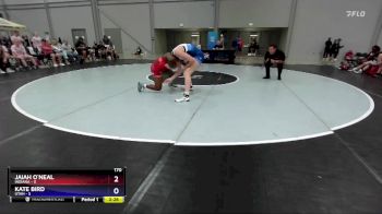 170 lbs Placement Matches (16 Team) - Jaiah O`Neal, Indiana vs Kate Bird, Utah