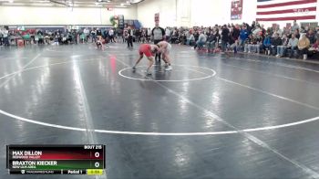 145 lbs Cons. Round 2 - Braxton Kiecker, New Ulm Area vs Max Dillon, Redwood Valley