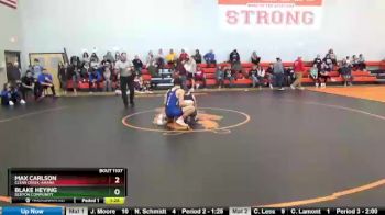 138 lbs Cons. Round 2 - Max Carlson, Clear Creek-Amana vs Blake Heying, Benton Community