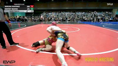 112 lbs Semifinal - Marlina Martinez, Salem Elite Mat Club vs Destiny Beaton, Apollo Mat Club