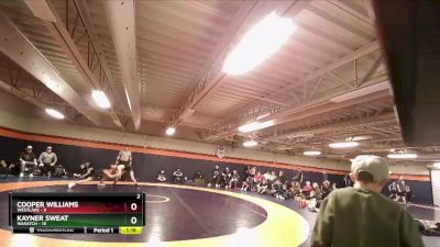 95 lbs Round 3 (4 Team) - Cooper Williams, Westlake vs Kayner Sweat, Wasatch