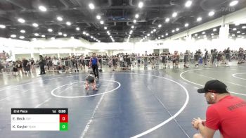 46 lbs 2nd Place - Elijah Beck, Top Rank vs Kashton Kaylor, Team Aggression