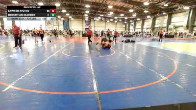 170 lbs Consi Of 16 #1 - Sawyer Ayotte, MA vs Johnathan Clohecy, FL