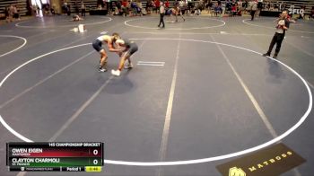 145 Championship Bracket Cons. Round 2 - Clayton Charmoli, St. Francis vs Owen Eigen, Mahtomedi