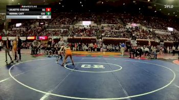 G - 105 lbs 5th Place Match - Serina Catt, Billings Senior High School Girls vs Juliette Cuevas, Flathead (Kalispell) Girls