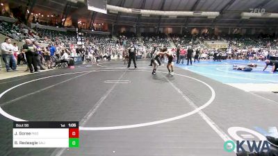 105 lbs Quarterfinal - John Ryan Goree, Piedmont vs Barrett Redeagle, Salina Wrestling Club