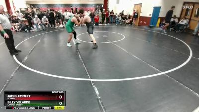 215 lbs Quarterfinal - James Emmett, Powell vs Billy Velarde, Lander Valley