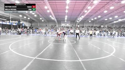 120 lbs Rr Rnd 1 - Peyton Cock, Team Nebraska vs Bella Pethel, East Rowan Wrestling Club