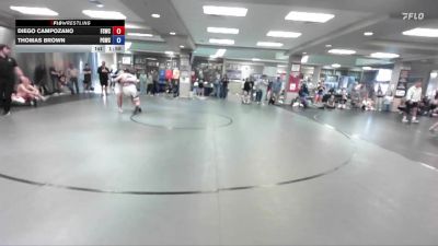 215 lbs Round 1 - Diego Campozano, Fighting Squirrels Wrestling Club vs Thomas Brown, Pocatello Grapplers Wrestling Club
