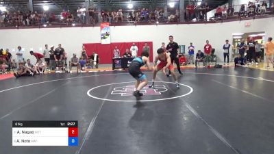 61 kg Round Of 16 - Aaron Nagao, Nittany Lion Wrestling Club vs Anthony Noto, Mat-Town USA