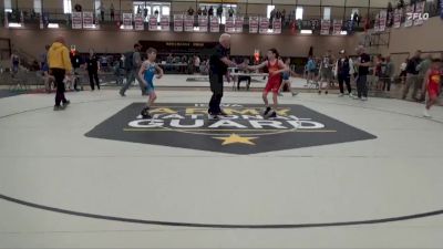 78 lbs Champ. Round 5 - Hudson Ruge, Sebolt Wrestling Academy vs Weston Everman, Outlaw Wrestling Club