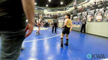 75 lbs Quarterfinal - Hudson Burdick, Perry Wrestling Club vs Nevius Cossio, OKC Saints Wrestling