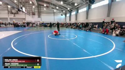 70 lbs Cons. Round 3 - Nolan Urick, Coppell Stars Wrestling Club vs Noah Higgins, Liberty Warriors Wrestling Club